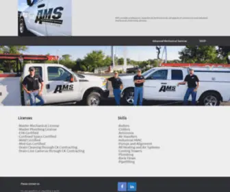 Amskansas.com(Advanced Mechanical Services) Screenshot