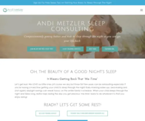 Amsleepconsulting.com(Baby Sleep Training Ventura California Andi Metzler Sleep Sense) Screenshot