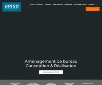 Amso.fr(AMSO réalise les plans et l&#039;aménagement de bureau) Screenshot