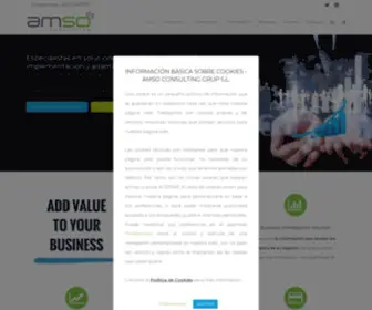 Amsogroup.com(Soluciones de Gestión Empresarial) Screenshot