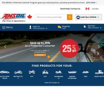 Amsoil.ca(Online Store for Premium Synthetic Lubricants) Screenshot