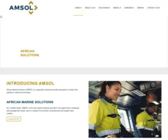 Amsol.co.za(African Marine Solutions) Screenshot