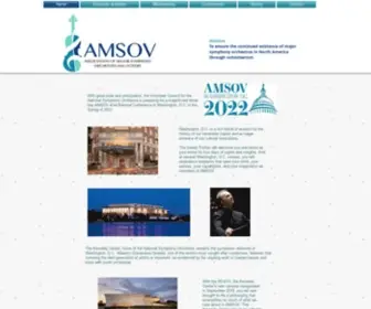 Amsov.org(The Association of Major Symphony Orchestra Volunteers AMSOV) Screenshot
