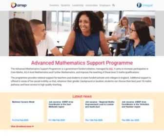 AMSP.org.uk(The Advanced Mathematics Support Programme (AMSP)) Screenshot