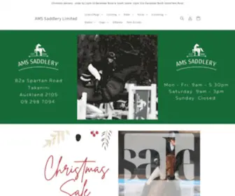 Amssaddlery.co.nz(AMS Saddlery Limited) Screenshot