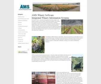 Amssoftware.com(Complete Winery Software Package) Screenshot