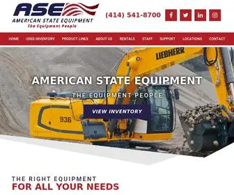 Amstate.com(American State is your source for heavy equipment in Wisconsin) Screenshot