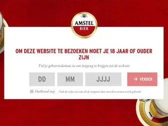 Amstel.nl(Age check) Screenshot
