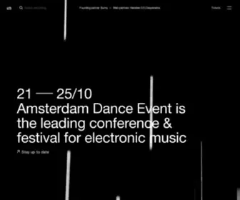 Amsterdam-Dance-Event.nl(Amsterdam Dance Event) Screenshot