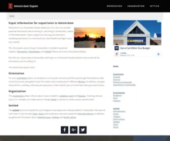 Amsterdam-Expats.info(Expat information for expatriates in Amsterdam) Screenshot