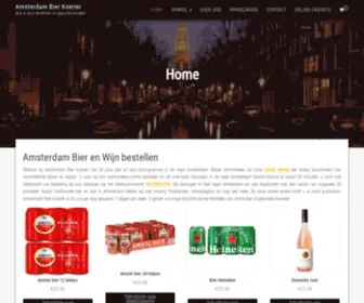 Amsterdambierkoerier.nl(Bier & Wijn bestellen in regio Amsterdam) Screenshot