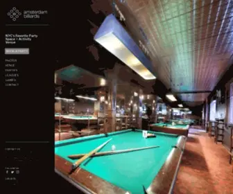 Amsterdambilliards.com(NYC'S MOST FUN PARTY SPACE) Screenshot