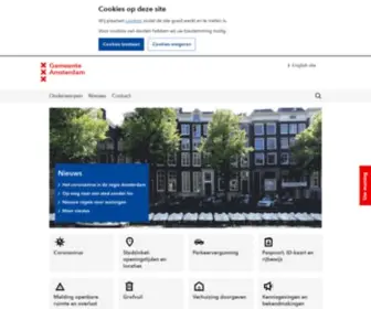 Amsterdam.nl(Gemeente Amsterdam) Screenshot