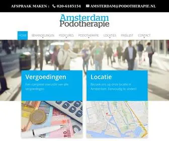 Amsterdampodotherapie.com(Welkom bij Amsterdam Podotherapie) Screenshot