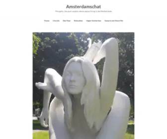 Amsterdamschat.com(Thoughts, tips and random advice about living in the Netherlands) Screenshot