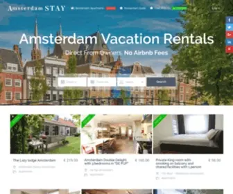 Amsterdamstay.com(Amsterdam apartments) Screenshot