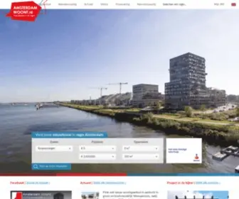 Amsterdamwoont.nl(Nieuwbouw in Amsterdam) Screenshot