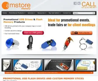 Amstore.co.za(Custom USB flash drives) Screenshot