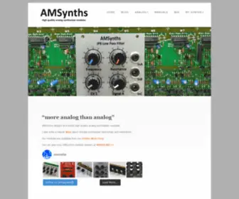Amsynths.co.uk(Amsynths) Screenshot