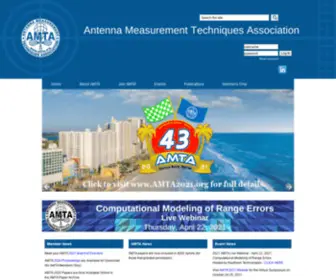 Amta.org(Antenna Measurement Techniques Association) Screenshot
