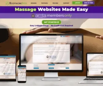 Amtamembers.com(Responsive Massage Websites by BodyworkSites for AMTA Members) Screenshot