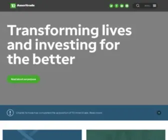 AMTD.com(TD Ameritrade) Screenshot