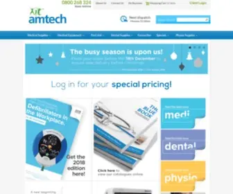 Amtech.co.nz(Amtech medical) Screenshot