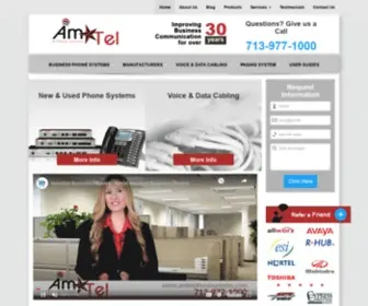 Amtelphonesystems.com(Business Phone Systems Houston TX) Screenshot