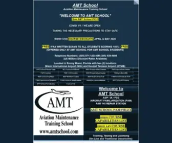 Amtmiami.com(AMT School Miami) Screenshot