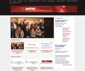 AMTNJ.org(Association of Math Teachers of NJ) Screenshot