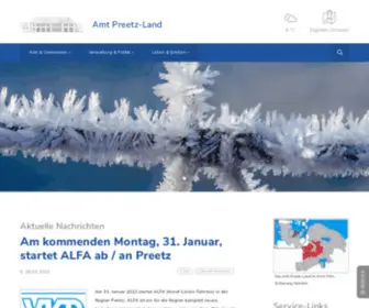 Amtpreetzland.de(Amt Preetz) Screenshot