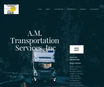 Amtransportation.com(Transportation Services) Screenshot