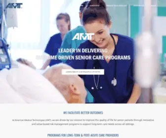 Amtwoundcare.com(American Medical Technologies (AMT)) Screenshot