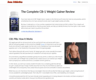 Amuathletics.com(CB-1 Weight Gainer) Screenshot