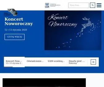 Amu.edu.pl(Uniwersytet im. adama mickiewicza w poznaniu (uam)) Screenshot
