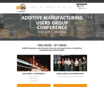Amug.com(Additive Manufacturing Users Group) Screenshot