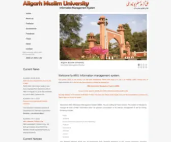 Amuinfosys.com(Aligarh Muslim University) Screenshot