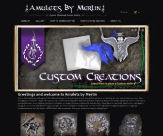 Amuletsbymerlin.com(Amulets By Merlin) Screenshot