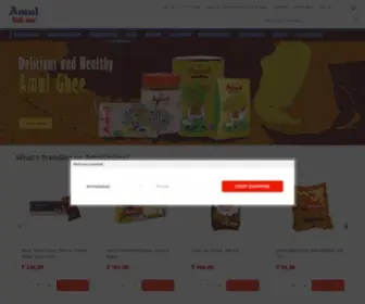 Amulonline.com(Amul Products) Screenshot
