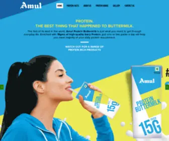 Amulprotein.com(Amul) Screenshot