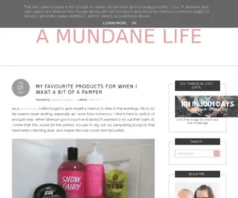 Amundanelife.co.uk(A Mundane Life) Screenshot