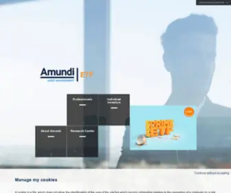 Amundietf.co.uk(Amundi ETF United Kingdom) Screenshot