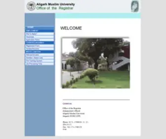 Amuregistrar.com(Office of the Registrar) Screenshot