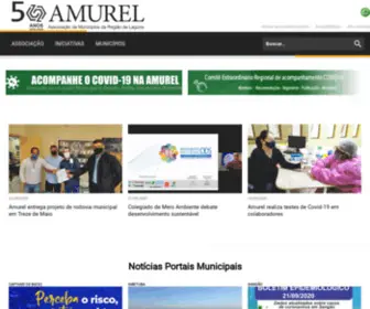 Amurel.org.br(Associação de Municípios da Região de Laguna) Screenshot