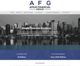 Amurfinancialgroup.ca(Amur Financial Group) Screenshot