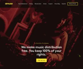 Amuse.io(Independent Record Label & Music Distribution) Screenshot