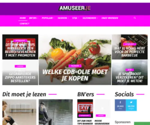 Amuseerje.nl(Mijn blog) Screenshot