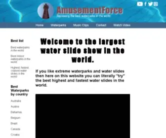 Amusementforce.com(Reviewing the best waterparks in the world) Screenshot