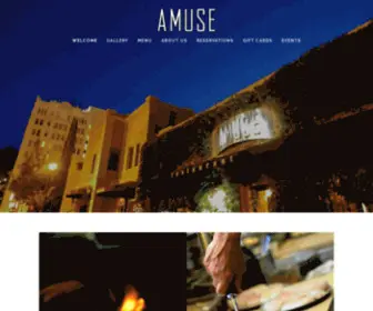 Amuserestaurant.com(Amuse Restaurant) Screenshot