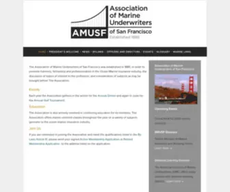 Amusf.com(Association of Marine Underwriters of San Francisco) Screenshot